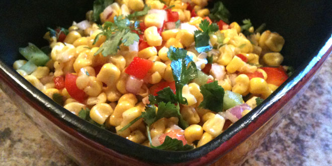 Sweet Corn Salad with Cilantro and Lime
